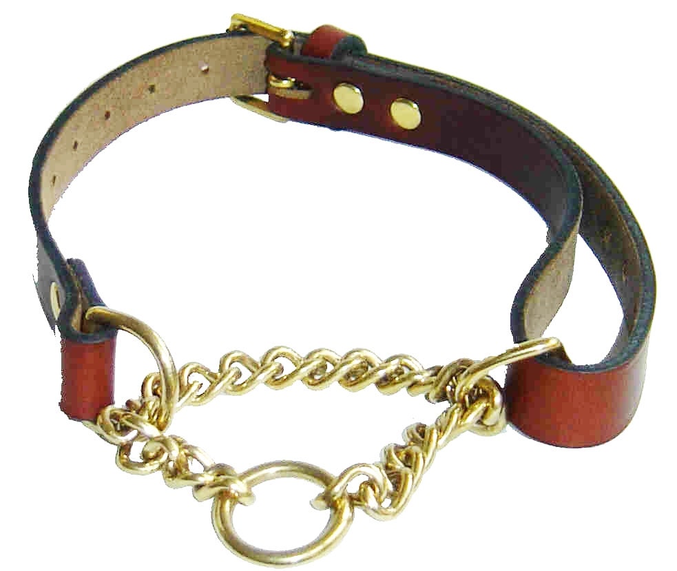 Signature Leather Half Check Dog Collars. Softest British Etsy UK