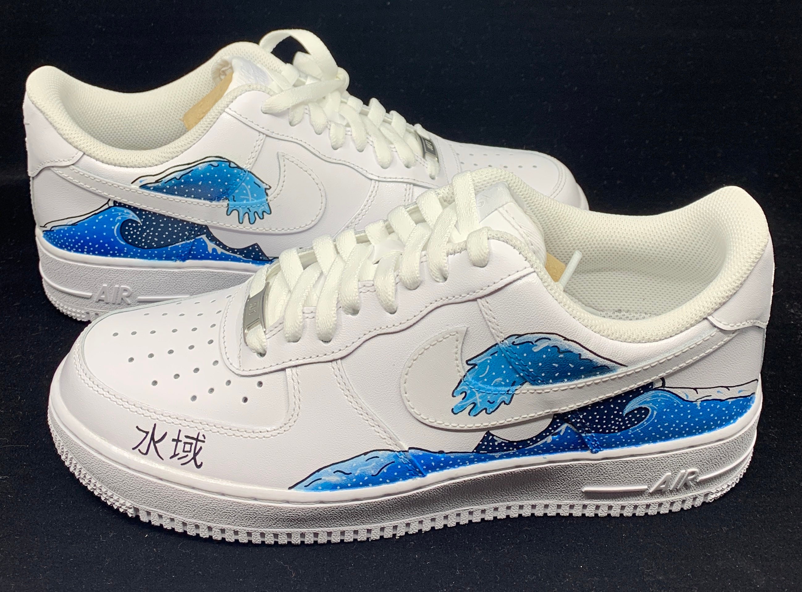 Japanese Wave Air Force 1's Custom Air Force 1s | Etsy