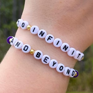 To Infinity and Beyond Heishi Bead Stretch Bracelet Set | Space Ranger Bracelet