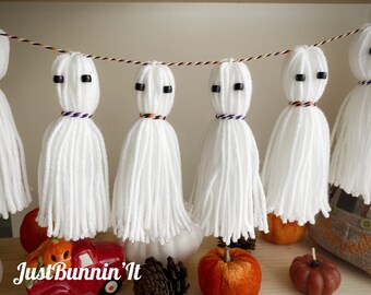 Spooky One Tassel Garland Pre-made or DIY Kit - Girl Halloween