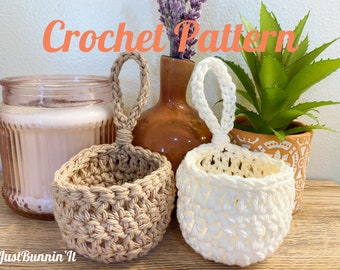 Crochet Air Plant Hanger PATTERN ONLY - Beginner Crochet Pattern - Fits 2 Inch Plant Pots - Crochet Plant Hanger Pattern Crochet