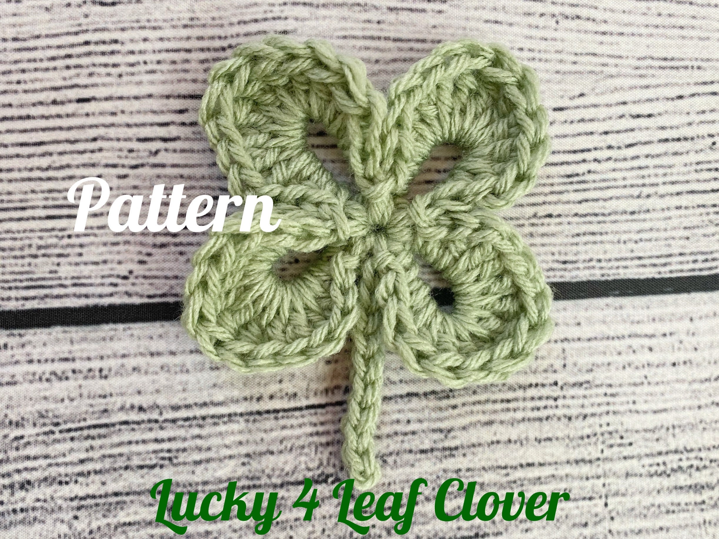 Lucky 4-Leaf Clover Appliqué Pattern
