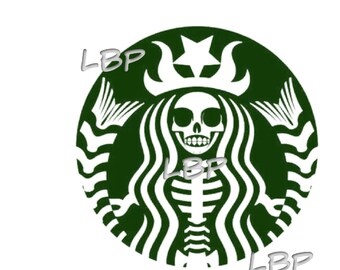 Scarebucks Shirt, Coffee Shop Logos, Pocket Graphic, Perfect For Those Coffee Lovers, Skeleton Coffee Girl, Star bucks, Halloween Graphic