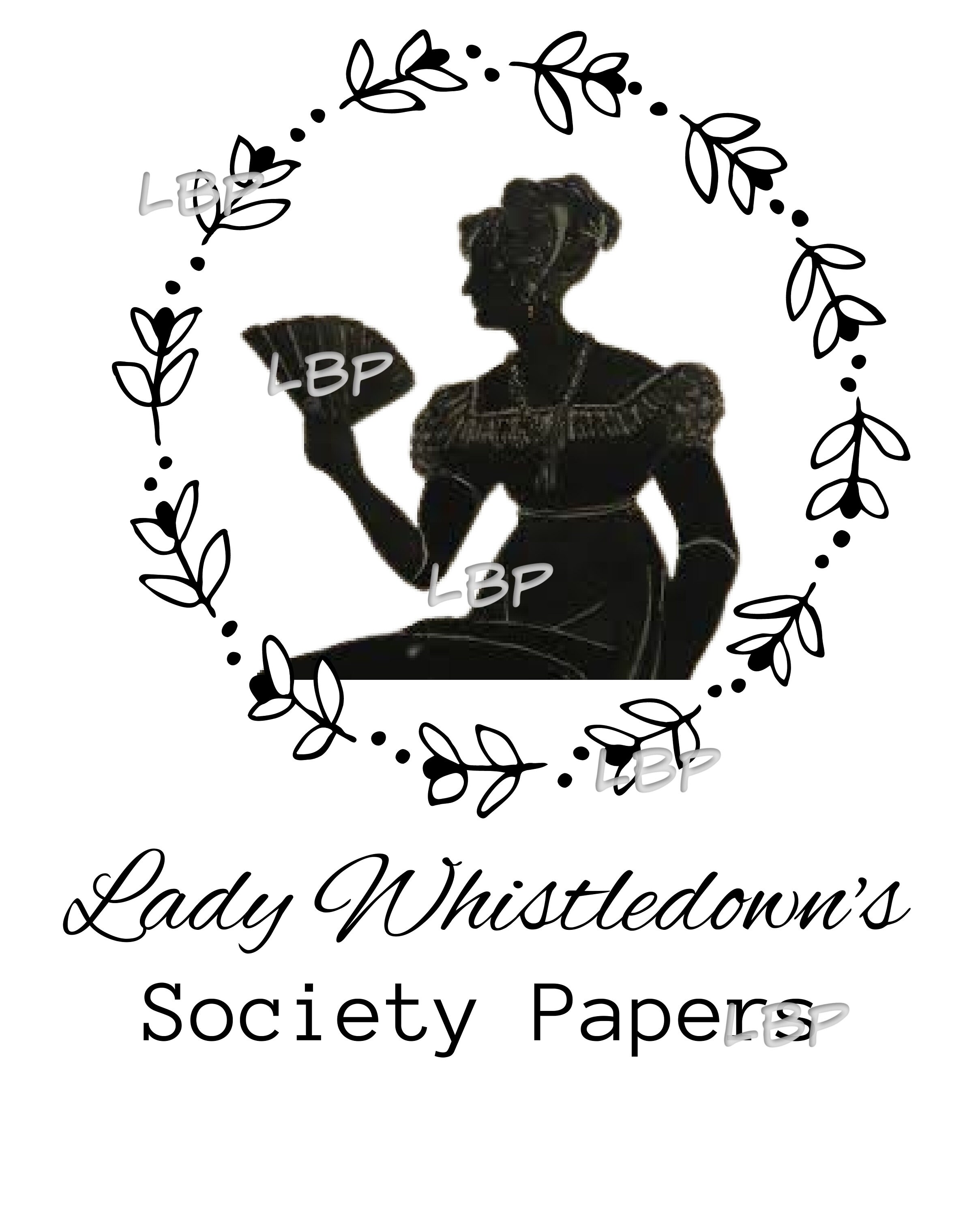Lady Whistledown Lot de 20 feuilles de papier à lettre A5 Lady Whistledown Society, 10 enveloppes, 10 autocollants en feuille d'or – Produit officiel Bridgerton