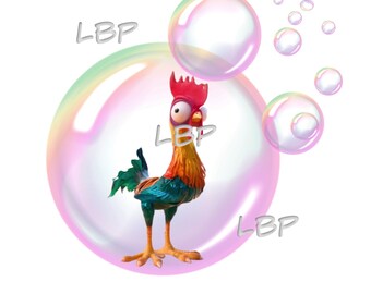 Funny Chicken, Stay Out of My Bubble, Bubbles, Rooster, Chicken Humor,   Clip Art, T-Shirt Graphic,  Sublimation download, jpeg, pdf, png,
