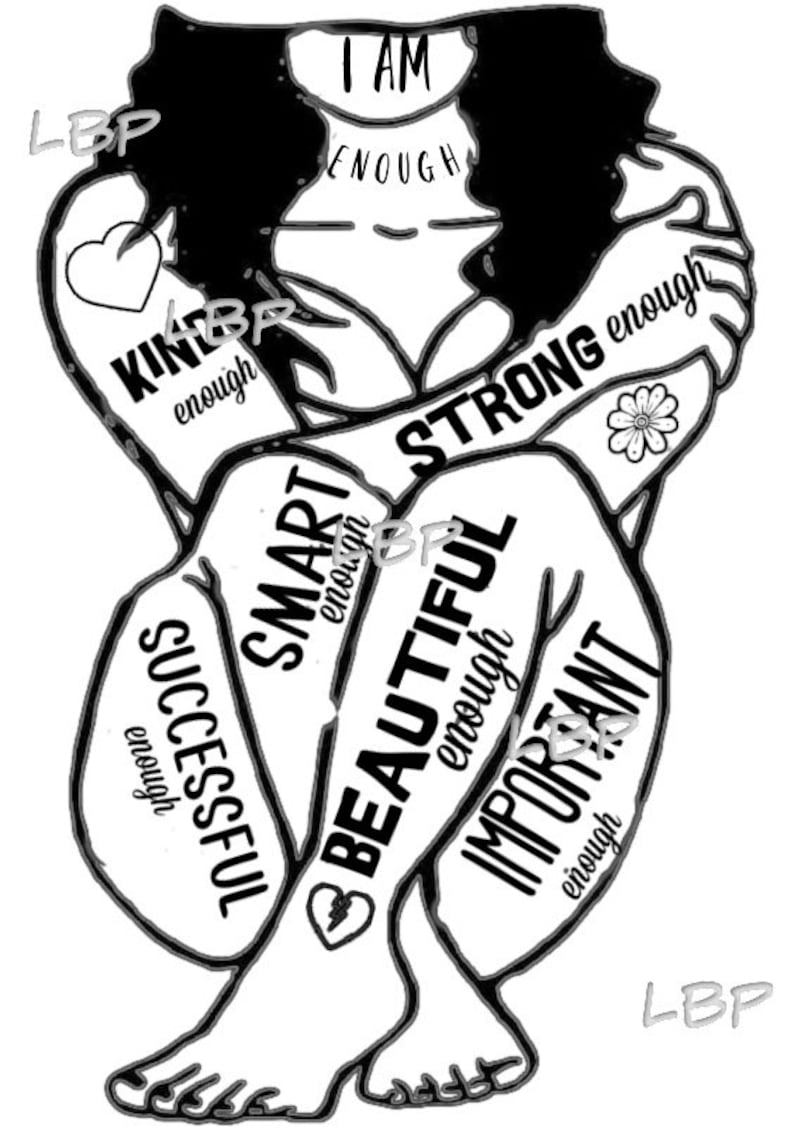 I am Loved I am Worthy I am Enough  Graphic Top main image 1