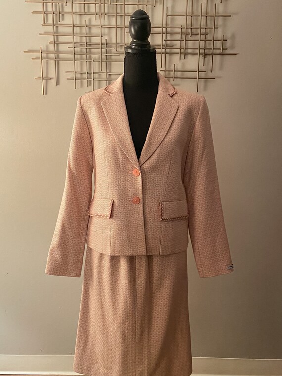 Pendleton Petite Pink and Lime Suit - image 2