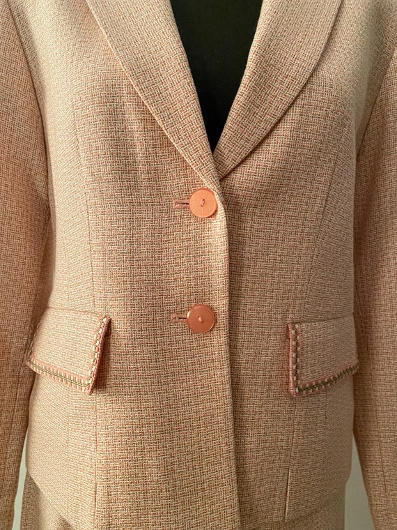 Pendleton Petite Pink and Lime Suit