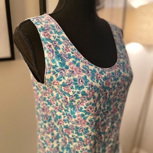 1990&#39;s Cotton Floral Dress
