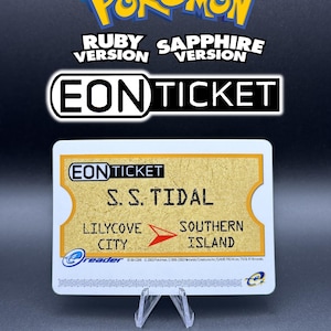 Eon Ticket - Pokemon Rubin & Saphir e-Reader Custom Card (Beschreibung lesen)