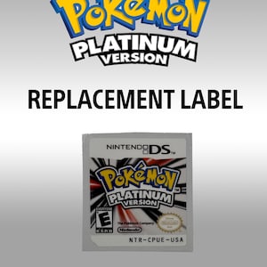 PKMN Platinum Replacement Label