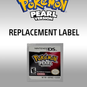 PKMN Pearl Replacement Label