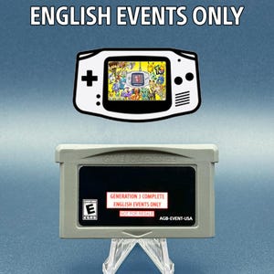 PKMN Gen 3 English Only Event Distribution Cartridge Ruby/Sapphire/Emerald/FireRed/LeafGreen