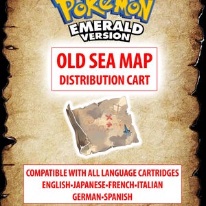 Pokémon Smaragd Alte Seekarte für Englisch Smaragd Nur