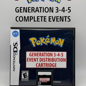 Pokémon Distribution Cartridge Gen 3-4-5 Complete 1,790 Events