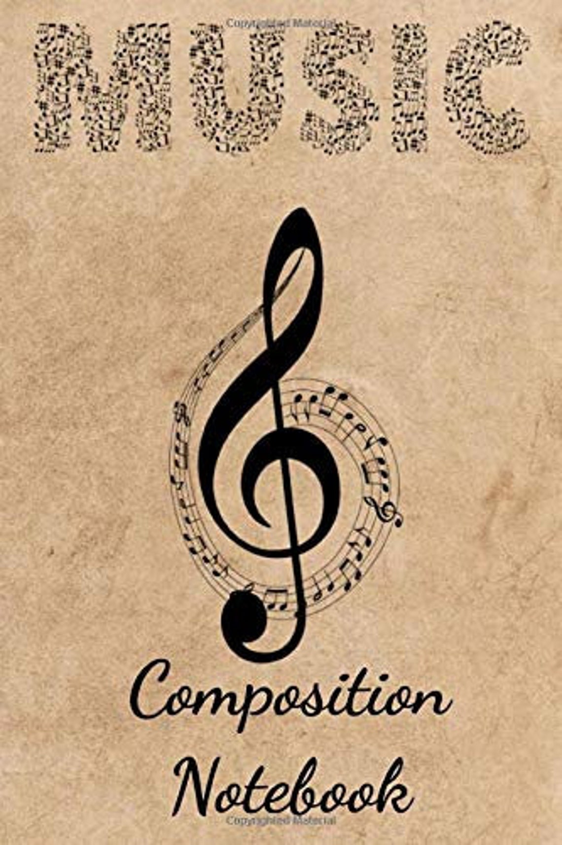 Music Composition Notebook Song Writing Journal Blank Page Etsy