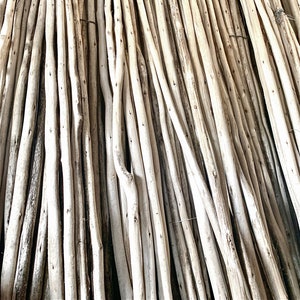 Three 2FT Wood Poles, Driftwood Branch, Macrame Pole, Bulk Wood, Wood Dowel, Fireplace Log, Eucalyptus wood, Wood branch, Driftwood, Stick image 1