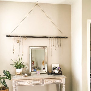 Eucalyptus, Jewelry organizer, hanger, display, stand, boho, wood display, retail, belt, hat stand, air plant, branch, beach, rustic home