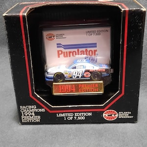 NASCAR- PUROLATOR 500 Diecast 1:64 car in display box-Atlanta Motor Speedway