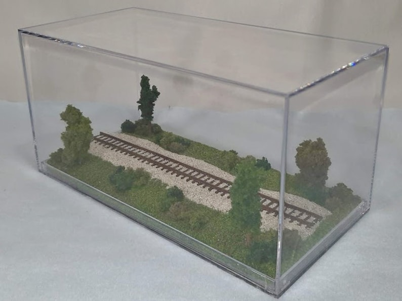 N Scale 8 Single Track Summer Scene DISPLAY CASE Displays Craft