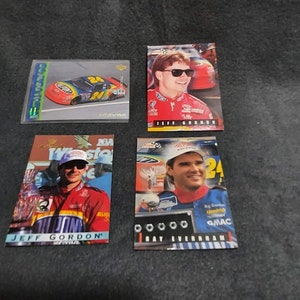 NASCAR -#24 JEFF GORDON - (4) Trading Race Cards