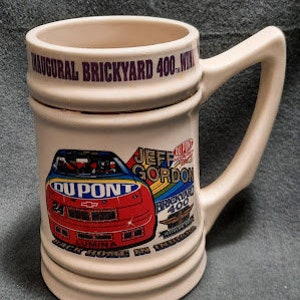 NASCAR -#24 JEFF GORDON - 1994 Inaugural Brickyard 400 Stein -Brickyard 400 Winner