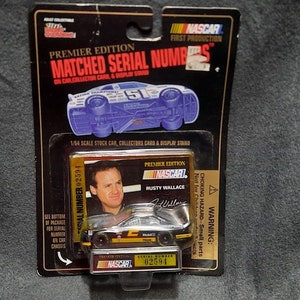 NASCAR - #2 RUSTY WALLACE - 1:64 Diecast Car & Racecard Set .2