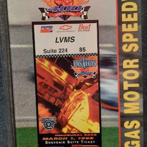 NASCAR - JEFF GORDON - #24- Las Vegas 400 Commemorative Ticket in Protective Case