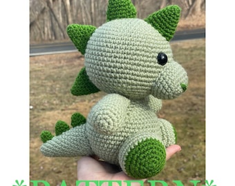 Crochet Dinosaur Pattern | Amigurumi Dino Pattern | Crochet Kids Toys | Stuffed Animal | Nursery Decor