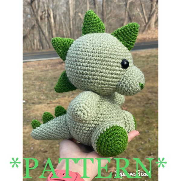 Crochet Dinosaur Pattern | Amigurumi Dino Pattern | Crochet Kids Toys | Stuffed Animal | Nursery Decor