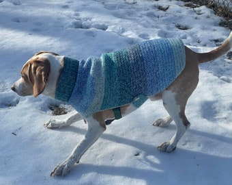 Crochet Dog Sweater Pattern | Small Medium Large XL | Multi Size Dog Sweater