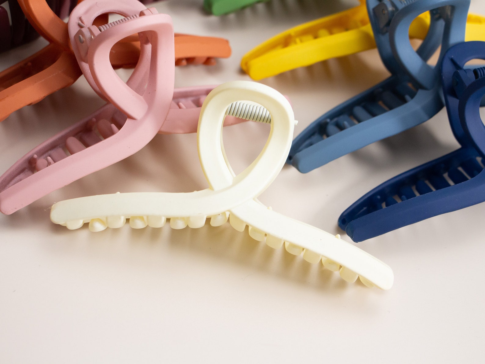 Large Hair Claw Clips for Thick Hair Resin Hair Clips Clamp Etsy