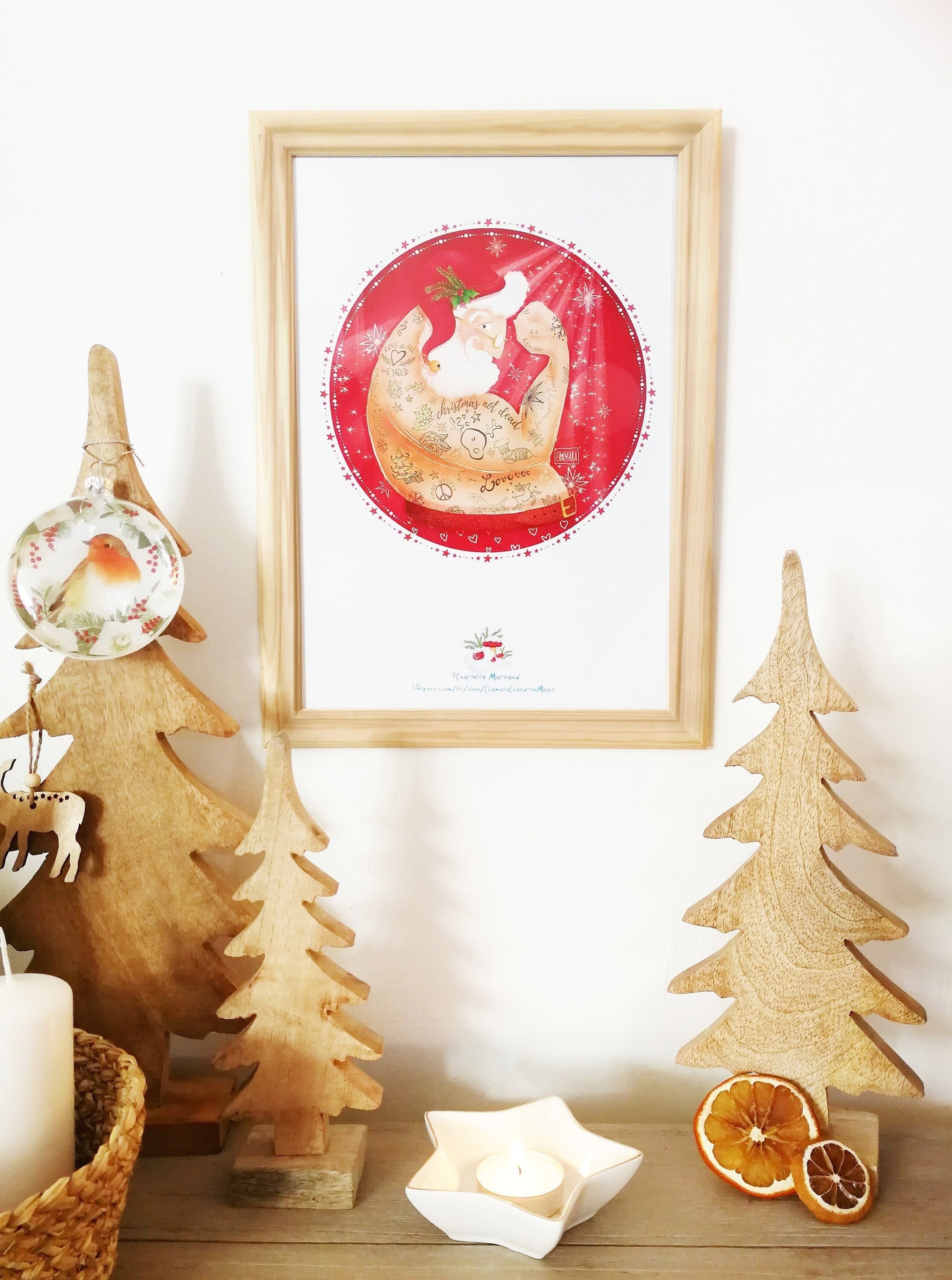 Affiche Père Noël /A4/21x29, 7cm