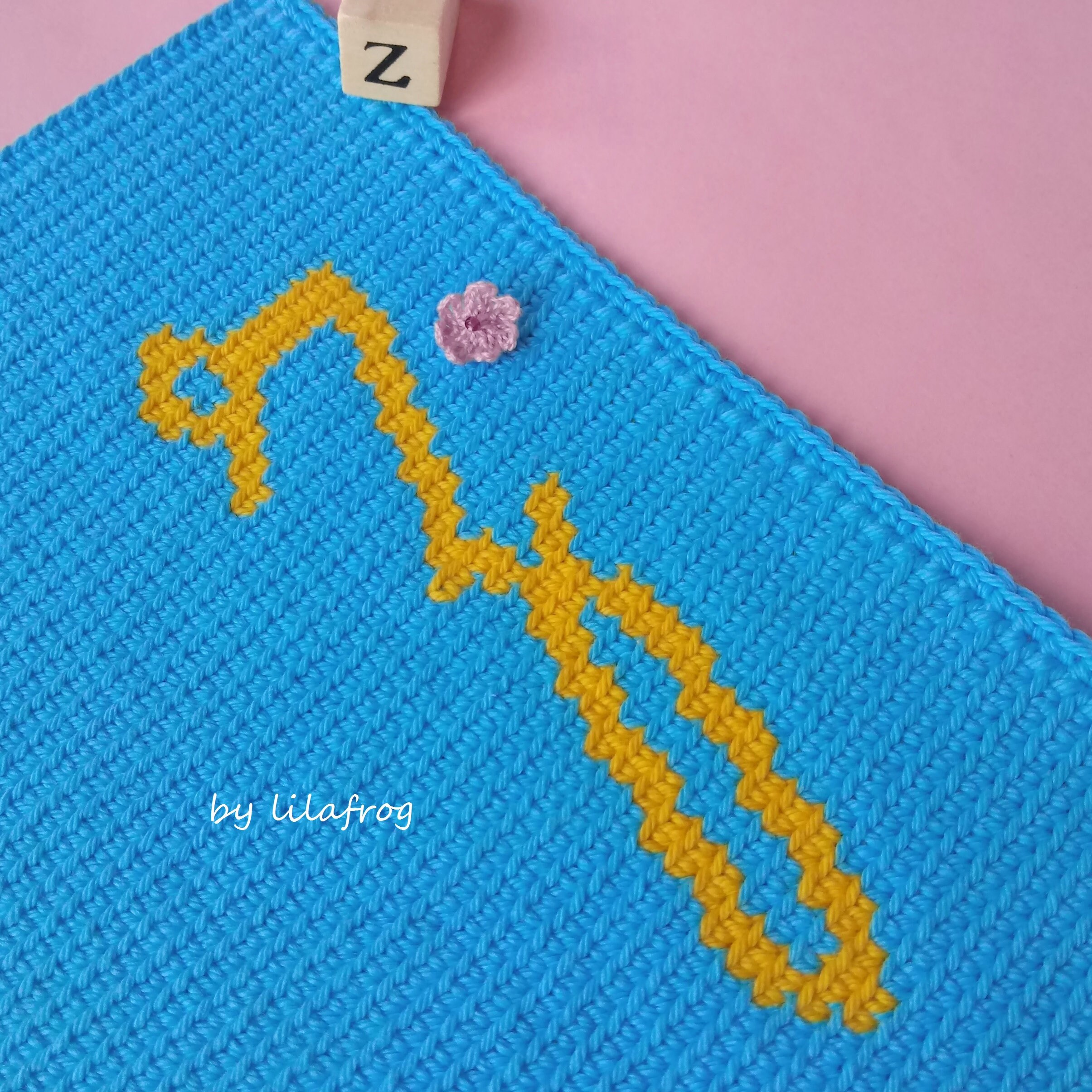Pattern Alphabet Letter Z In Tapestry Crochet Instant Etsy