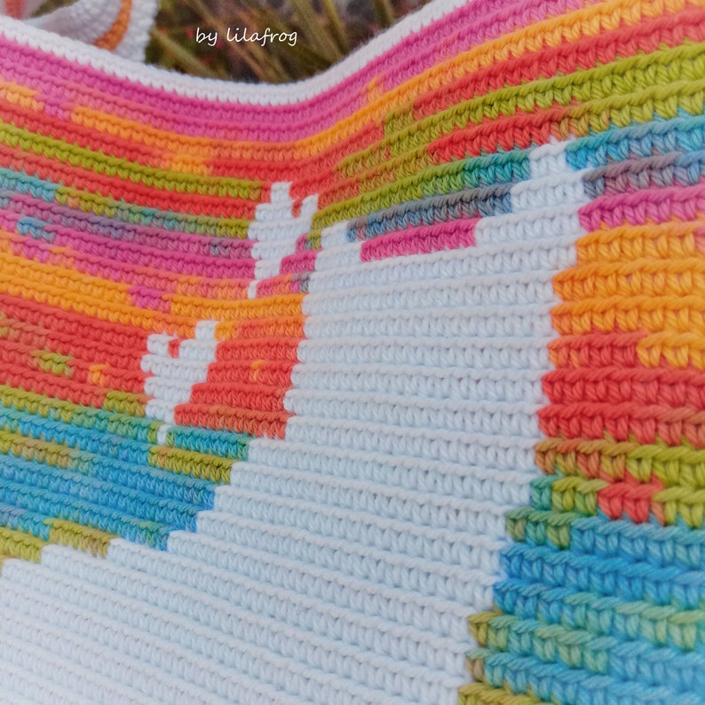 Tapestry Crochet Tote Bag Tapestry Crochet Bag Crochet Tote Etsy