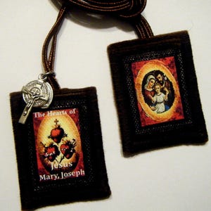Die 3 Herzen Jesu Maria Josef Skapulier