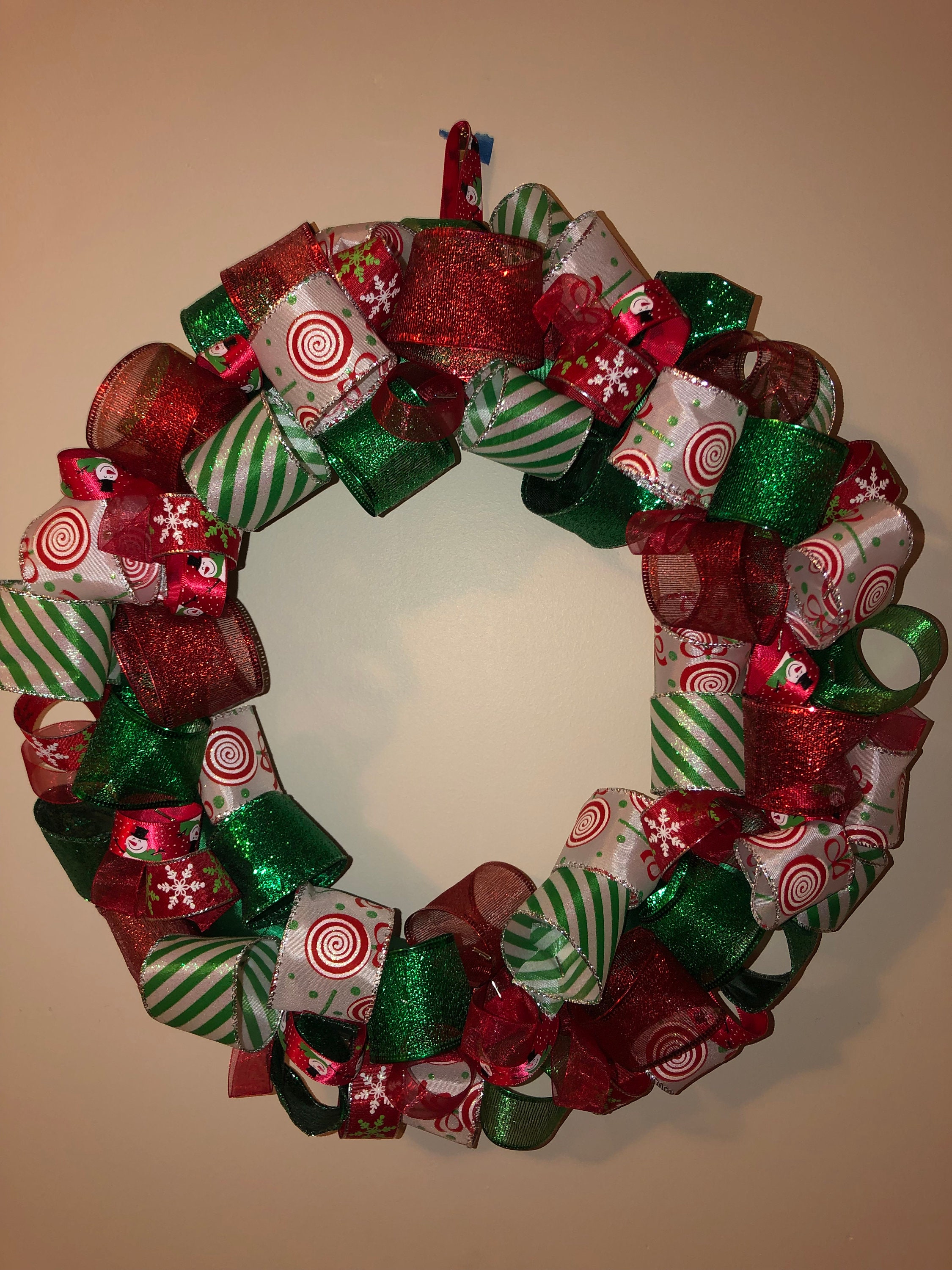 14インチリボンリース - Etsy 日本