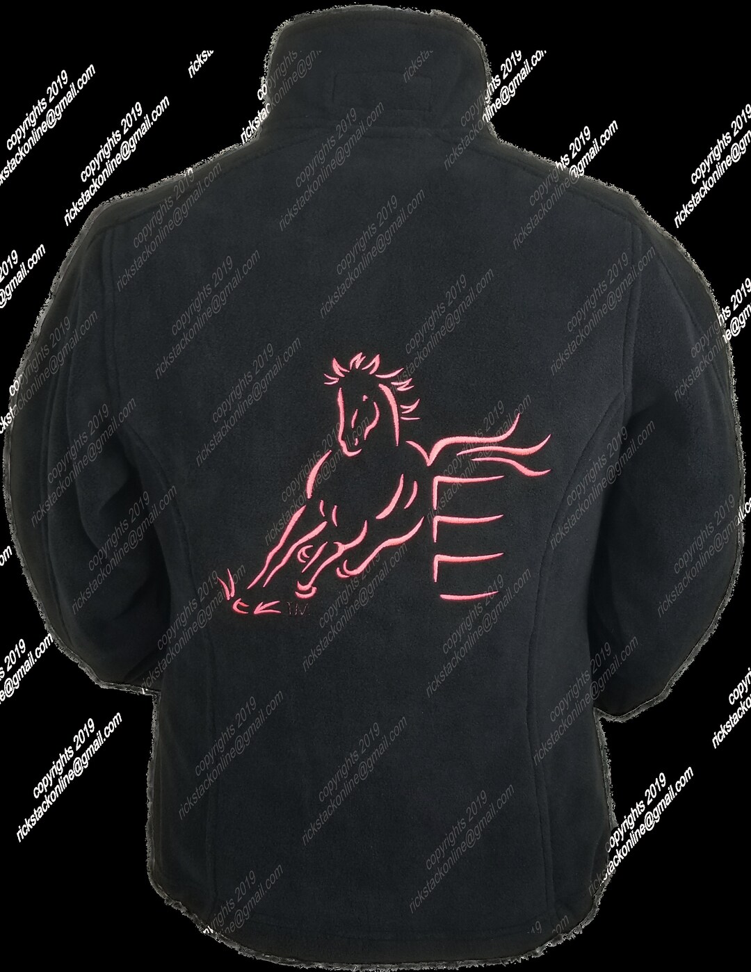 Embroidered Horse Fleece Jacket.....barrel Horse...horse Lover...horse Gift Etsy