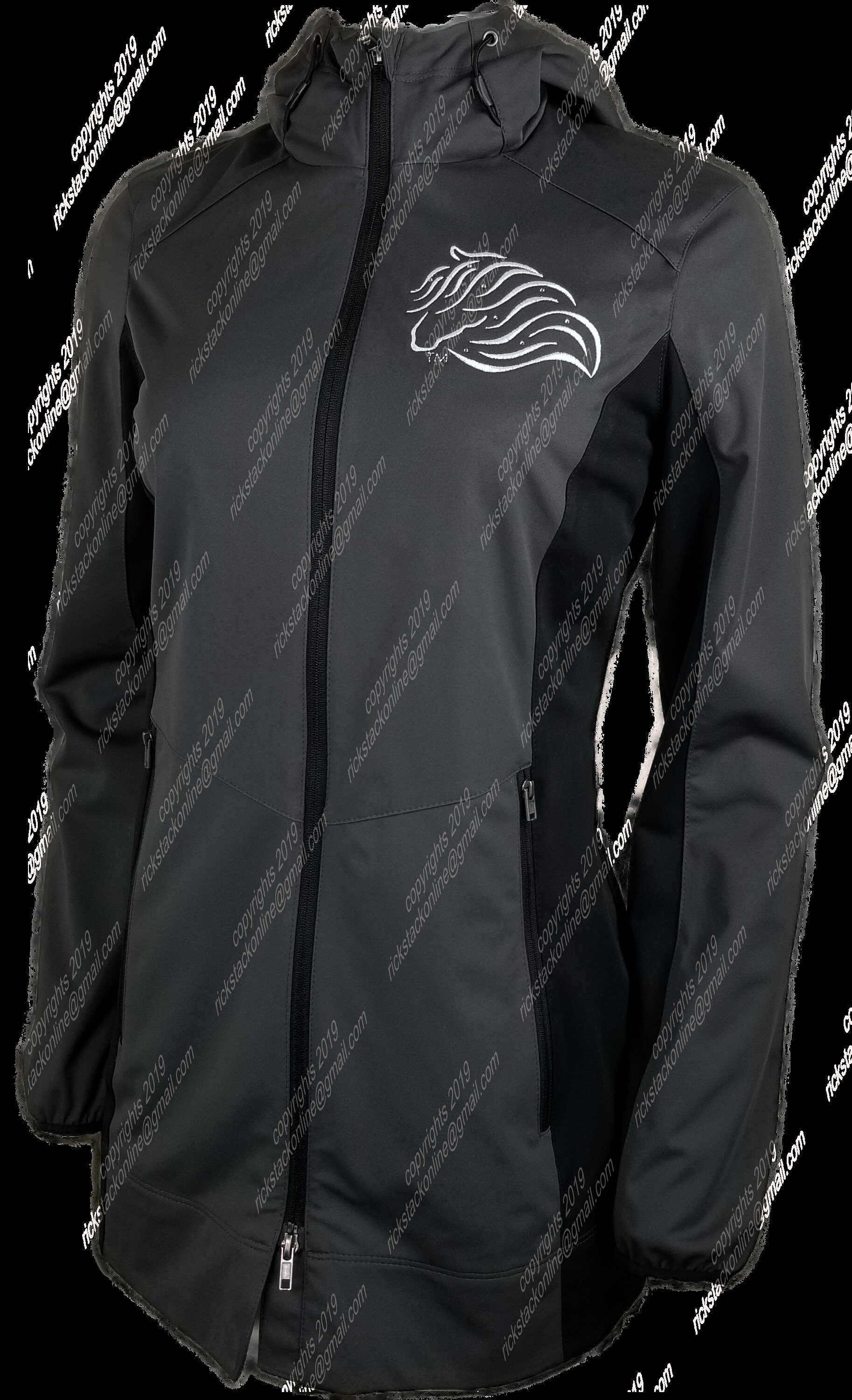 Embroidered Long Hooded Jacket.....Horse Lover...Horse Gift Etsy