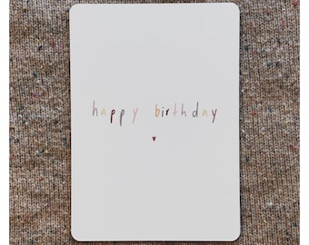 Digital birthday card for download and printing | Birthday card | Simple birthday card