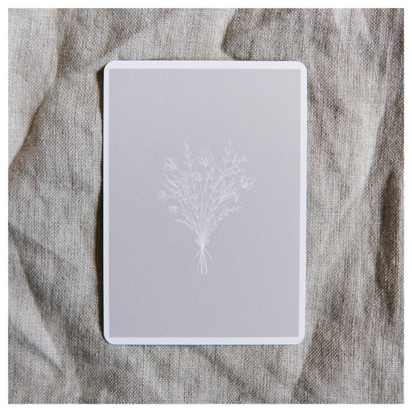 Geburtstagskarte Blumenstrauß | minimalistisch | schlichte Geburtstagskarte | Für dich