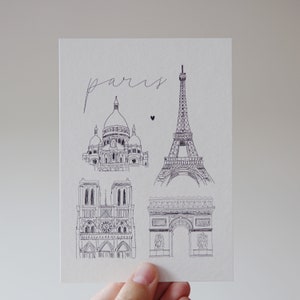 Cartão postal de Paris
