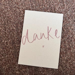 Postkarte Danke | danke sagen