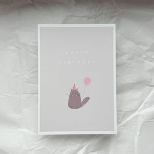 Carte d'anniversaire | Carte chat | Amoureux des chats | Anniversaire enfant | Joyeux anniversaire