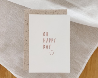 Wedding card | oh happy day | wedding card | engagement card | including envelope