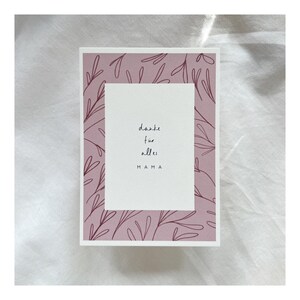 Mother's Day card | thank you mom | best mom | Mother's Day | Thanks for everything mom