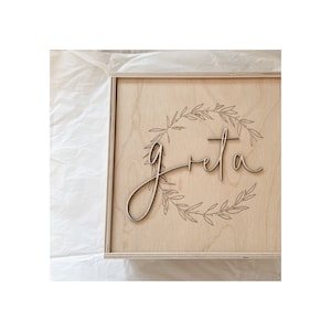 Erinnerungsbox Kinder | Erinnerungskiste zur Geburt | personalisiertes Geschenk Geburt | Geschenk Taufe |  Hochzeitsgeschenk | Kartenbox