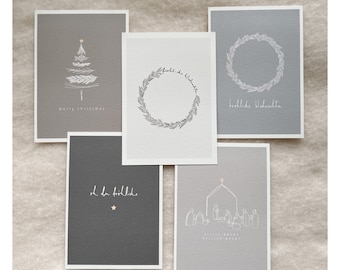 simple Christmas card set | Christmas card set | Cards Christmas | Christmas cards