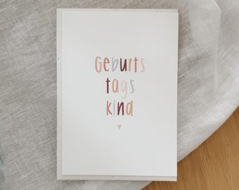 Personalized birthday card | Birthday card with name | Card for birthday child