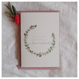 Carte de confirmation | Carte de communion | carte pour communion ou confirmation